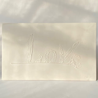 Fern 'Love' Plaque
