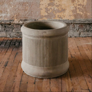 Round Reeded Planter