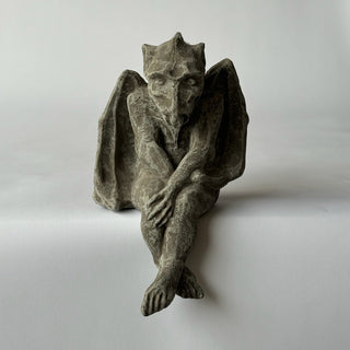Concrete gargoyle sculpture on a white block against a white background

House Parts handmade, crafted, artisan, high quality, statues, busts, and garden and animal figurines.  Unique gifts for everyone. Indoor decorations, Outdoor statues and garden items. Fantasy, whimsical, thoughtful gifts, original gift idea, shop small business, plaster, concrete, Clam shell, Gargoyles, Alice in Wonderland, animal lover gifts, pet memorial