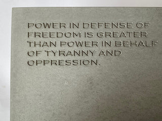 Defense of Freedom, Malcolm X Path Stone