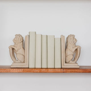 Lion Shield Bookends